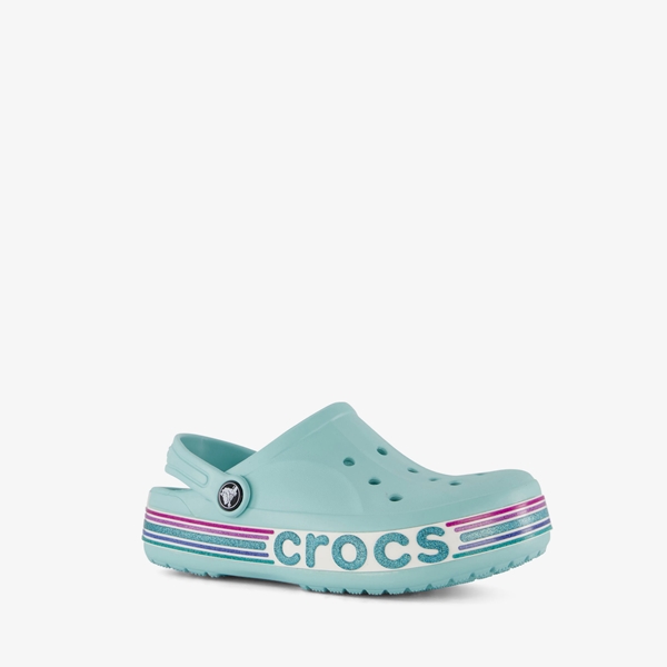 Crocs Bayaband Rainbow Glitter Clog klompen blauw 1