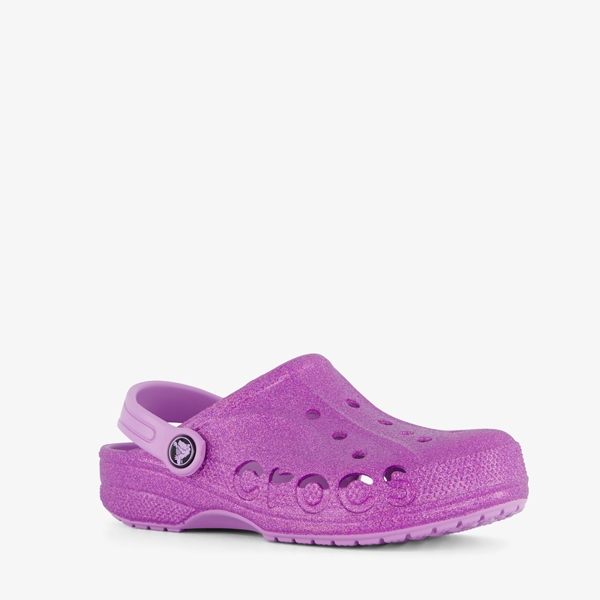 Crocs Baya Clog kinder klompen paars glitter 1