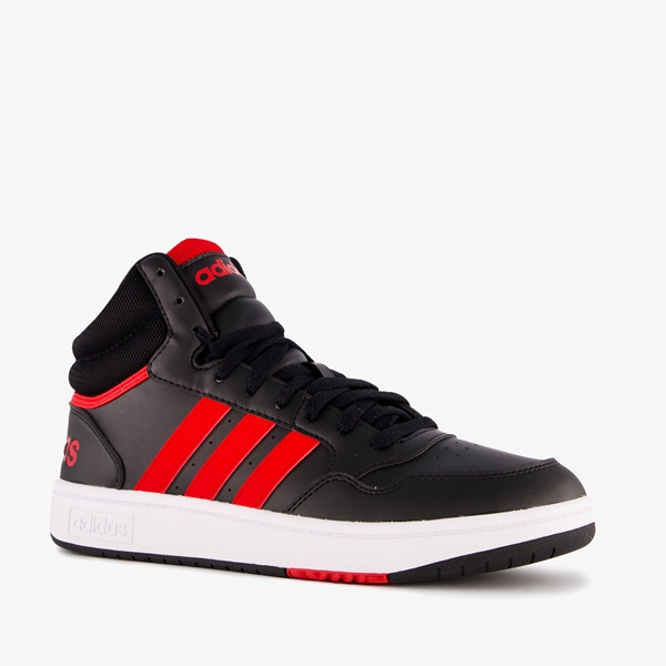Adidas Hoops 3.0 Mid heren sneakers zwart rood 1