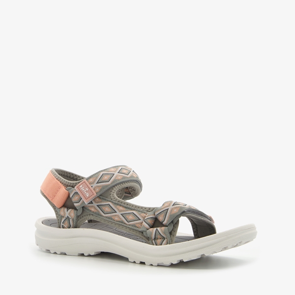 Kjelvik dames wandelsandalen grijs roze 1