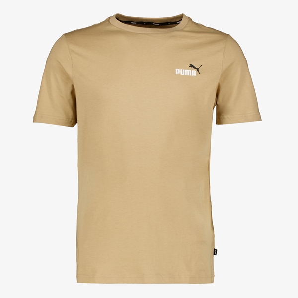 Puma ESS+ Col Small Logo heren T-shirt beige 1