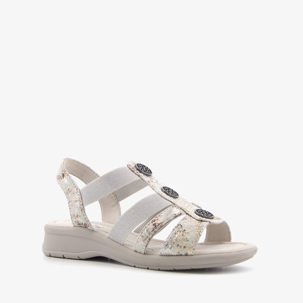 Softlines dames sandalen grijs 1