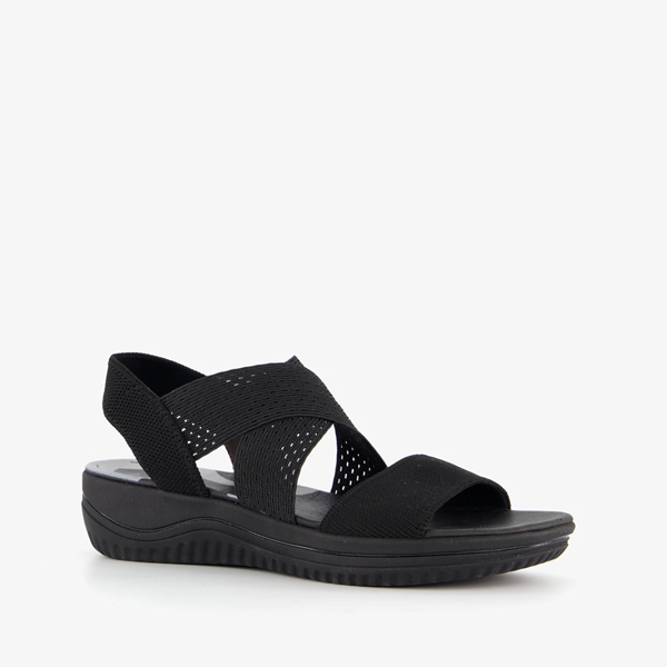 Softline dames sandalen zwart 1