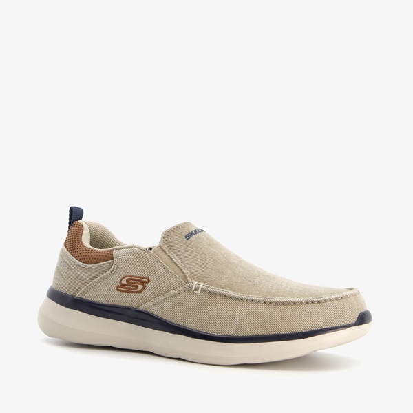 Skechers Delson 2.0 Larwin heren instappers beige 1