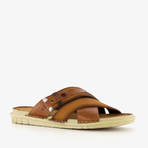 Van Beers leren heren slippers online bestellen Scapino