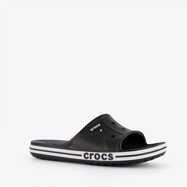 Crocs Bayaband Slide heren slippers zwart wit 1