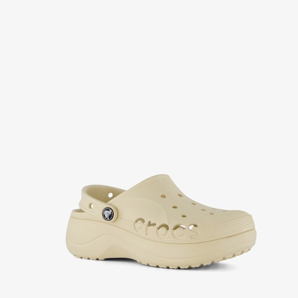 Crocs Baya Platform Clog dames klompen beige 1