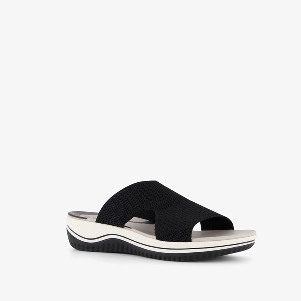 Softline dames slippers zwart wit 1