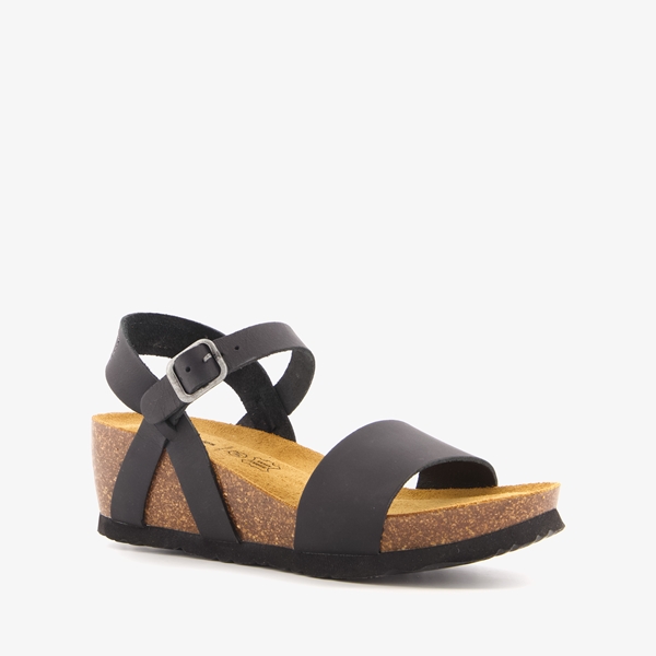 Hush Puppies leren dames sandalen met sleehak 1