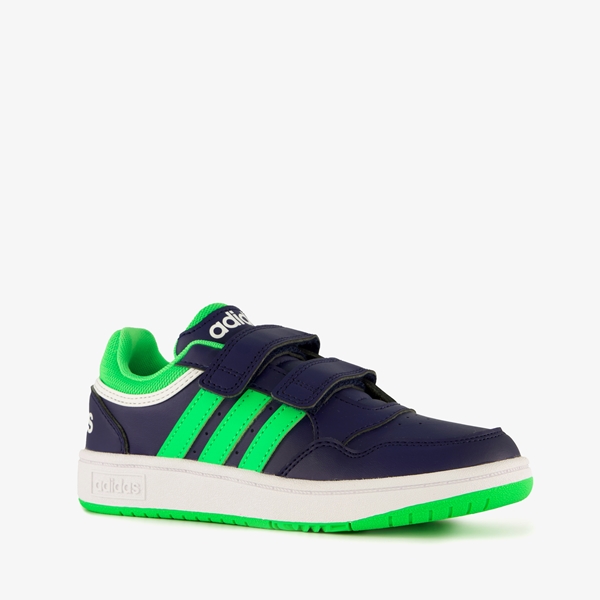 Adidas Hoops 3.0 CF C kinder sneakers blauw groen 1