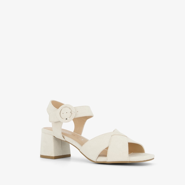 Blue Box dames sandalen met hak beige 1