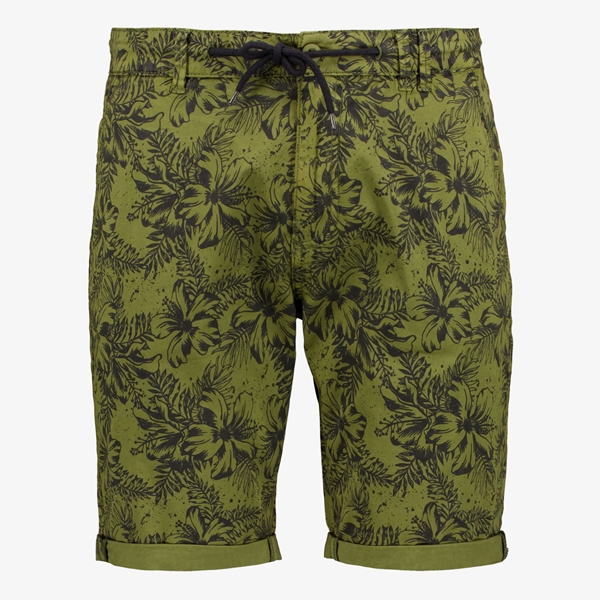 Unsigned heren short groen met print 1