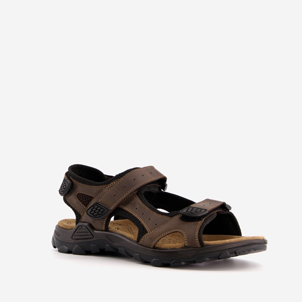 Mountain Peak leren heren sandalen bruin online bestellen Scapino