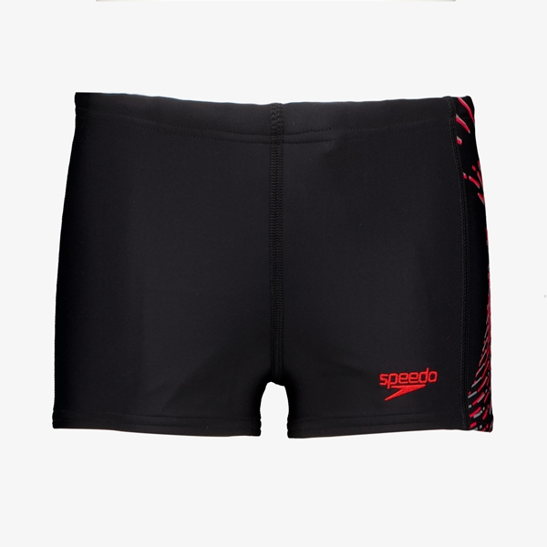 Speedo jongens zwembroek zwart rood 1