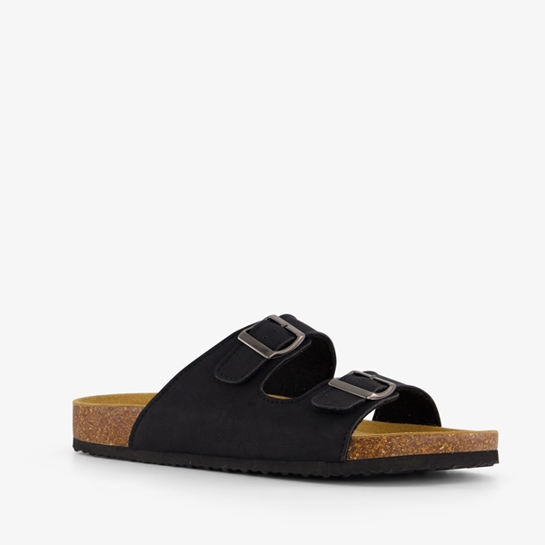 Heren bio slippers zwart 1