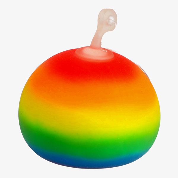 Knijpbal regenboogkleuren 11 cm 1