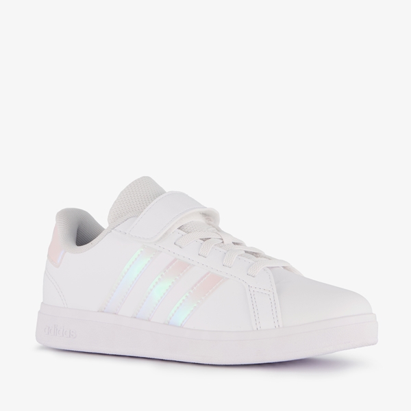 Adidas Grand Court 2.0 kinder sneakers wit zilver 1