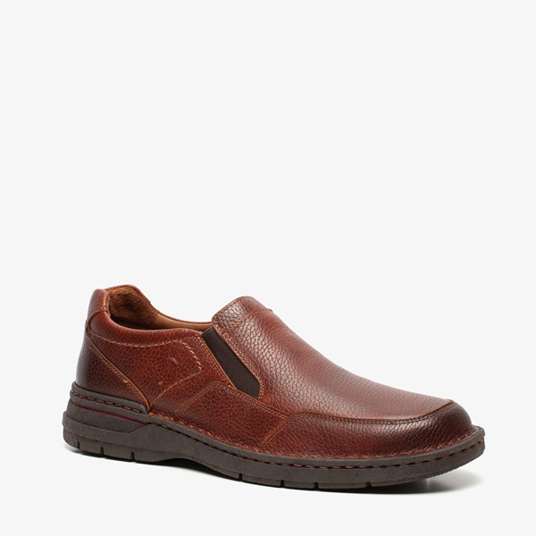 Hush Puppies leren heren instappers bruin online bestellen Scapino