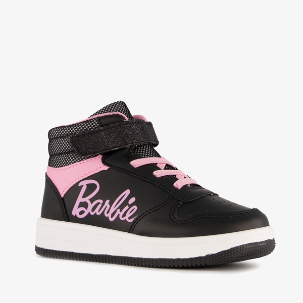 Barbie hoge meisjes sneakers zwart roze 1