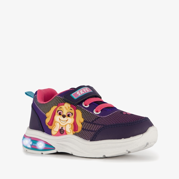 Paw Patrol meisjes sneakers paars met lichtjes 1