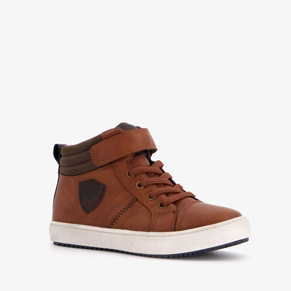 Blue Box hoge jongens sneakers bruin 1