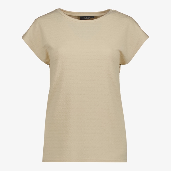 Beige shirts dames sale