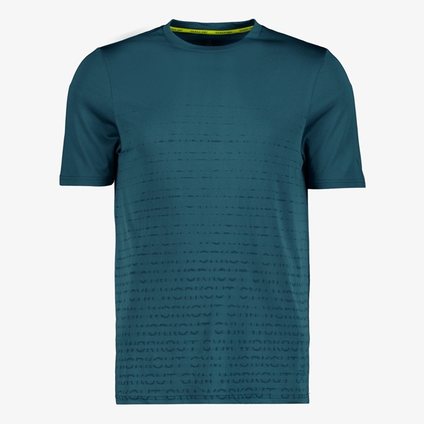 Osaga Dry seamless heren sport T-shirt blauw 1