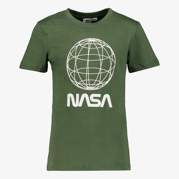 Unsigned jongens T-shirt NASA groen 1