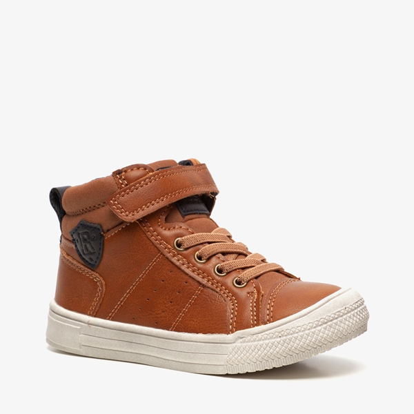 Blue Box hoge jongens sneakers cognac 1