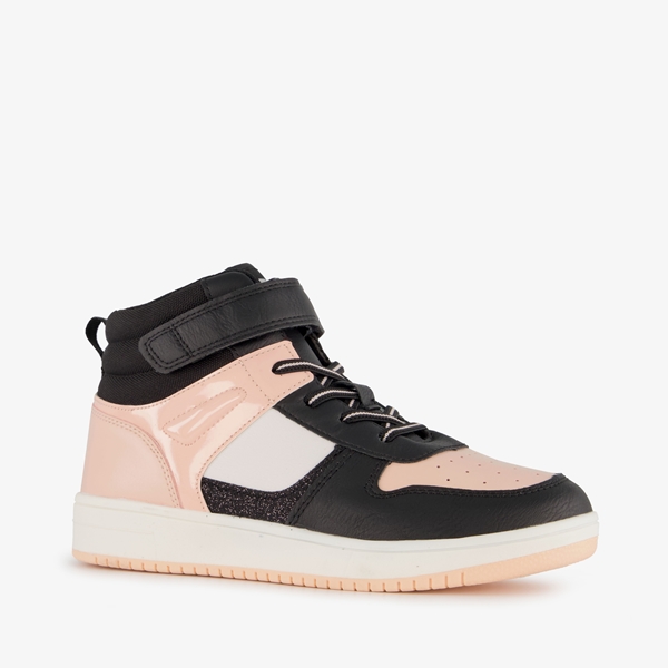 Blue Box hoge meisjes sneakers roze zwart 1