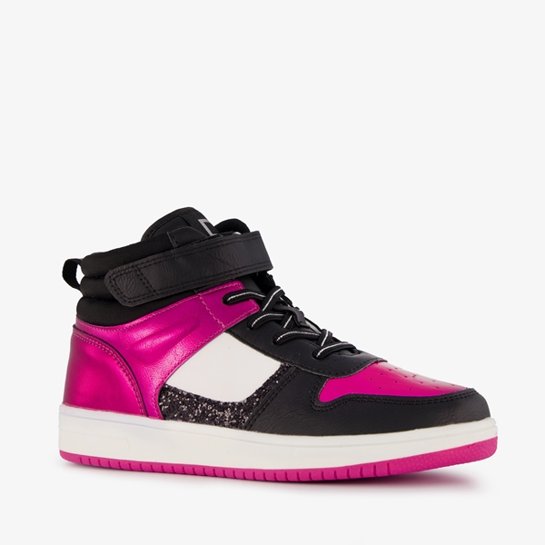 Blue Box hoge meisjes sneakers roze metallic 1