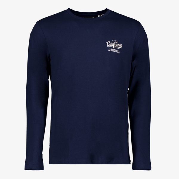 Produkt heren longsleeve shirt met tekstopdruk Scapino