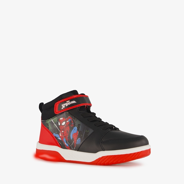 Spider-Man jongens sneakers met lichtjes zwart 1