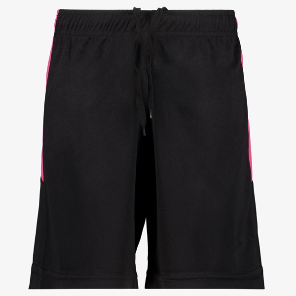 Dutchy kinder voetbalshort zwart roze 1