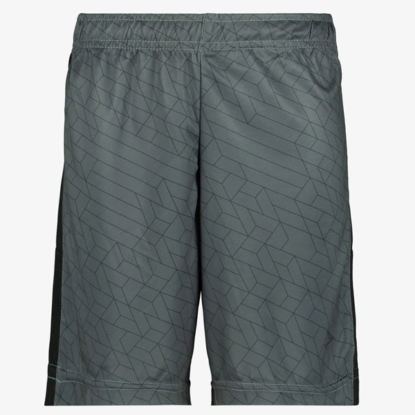 Dutchy Dry jongens voetbalshort grijs met print 1