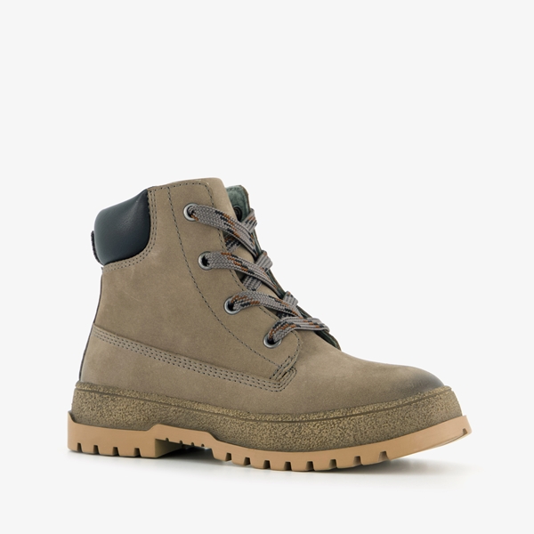 TwoDay leren jongens boots taupe 1