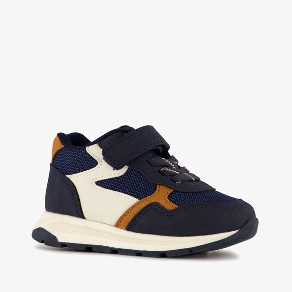 Blue Box jongens sneakers donkerblauw cognac 1