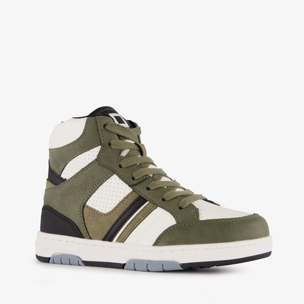 Blue Box hoge jongens sneakers groen wit 1