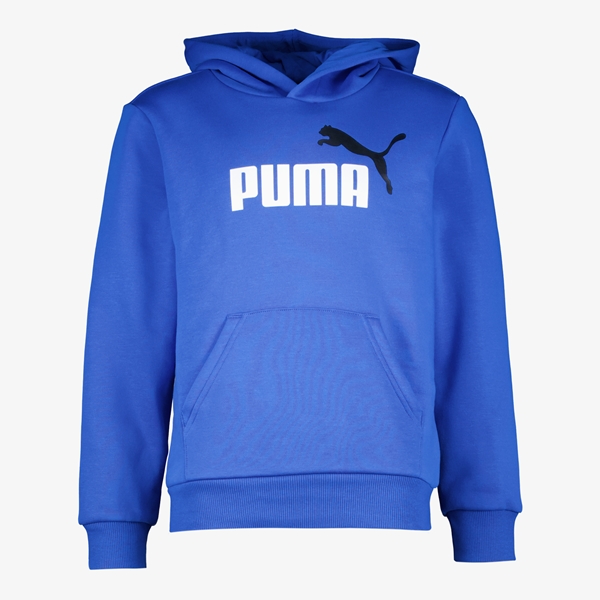 Puma Essentials Big Logo kinder hoodie blauw 1