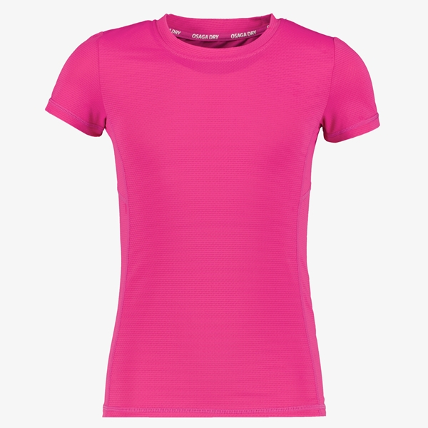 Osaga Dry meisjes sport T-shirt roze 1