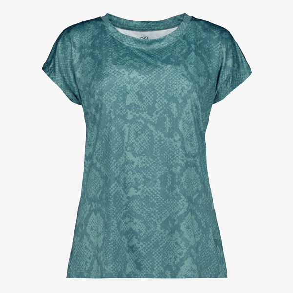 Osaga dames sport T-shirt met print groen 1