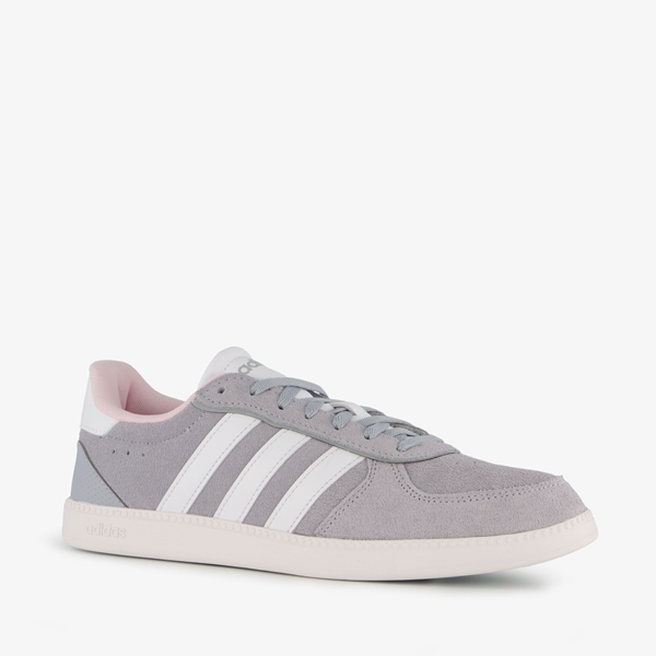 Adidas Breaknet suede dames sneakers grijs wit 1