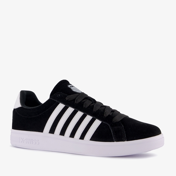 K Swiss Court Tiebreak suede heren sneakers zwart online bestellen Scapino