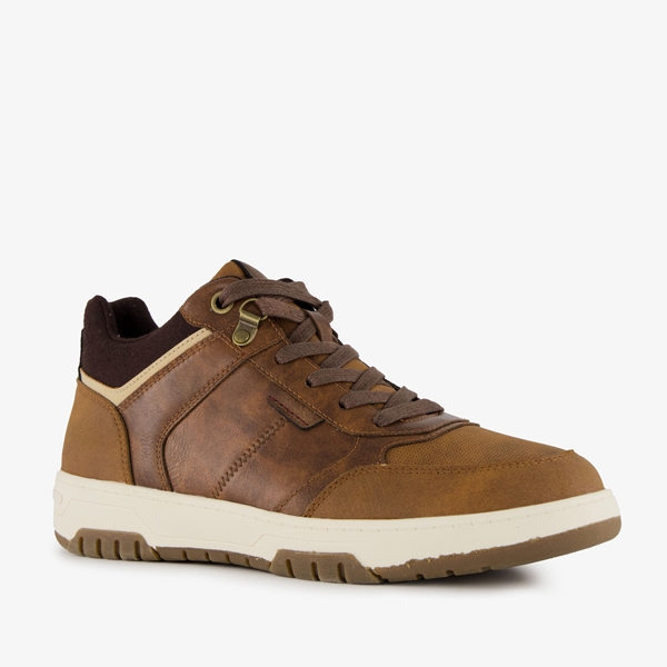 Blue Box hoge heren sneakers cognac 1