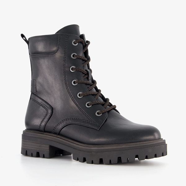 Tamaris dames veterboots zwart online bestellen Scapino