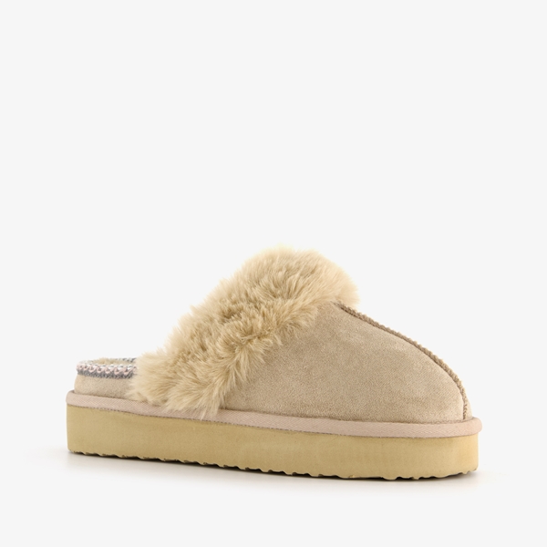 Thu!s dames pantoffels beige 1