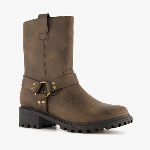 Biker boots leer dames sale