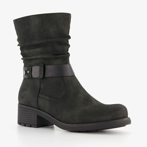 Blue Box dames boots met lage hak zwart 1