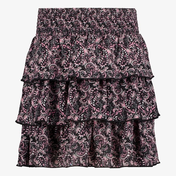 MyWay meisjes rok met paisley print zwart roze 1