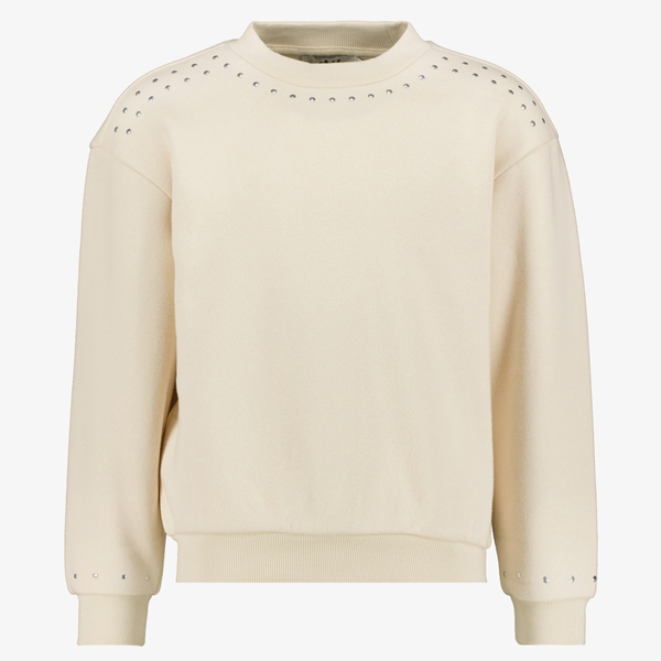 MyWay meisjes sweater met studs beige 1